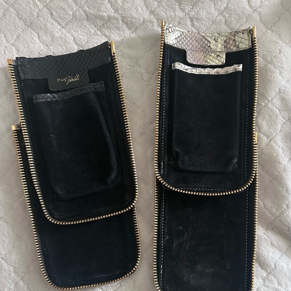 Rare Paige Gamble Livia Snakeskin Fur? Handbag with 2 Snakeskin Gussets - Picture 6 of 11